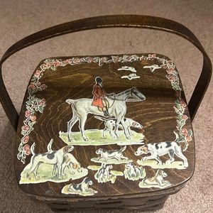 Vintage decoupage purse